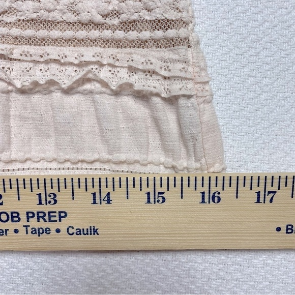 Cinq a sept Cecily Long Sleeve Ruffle Blouse Top Deep V Choker Pink Size Small - Picture 11 of 16